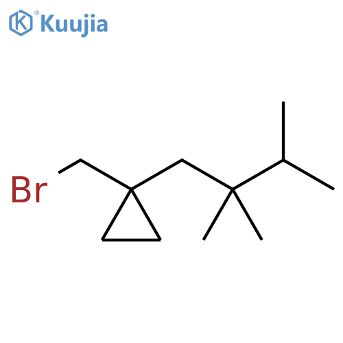 Cyclopropane, 1-(bromomethyl)-1-(2,2,3-trimethylbutyl)- structure