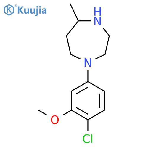 1-(4-Chloro-3-methoxyphenyl)-5-methyl-1,4-diazepane structure