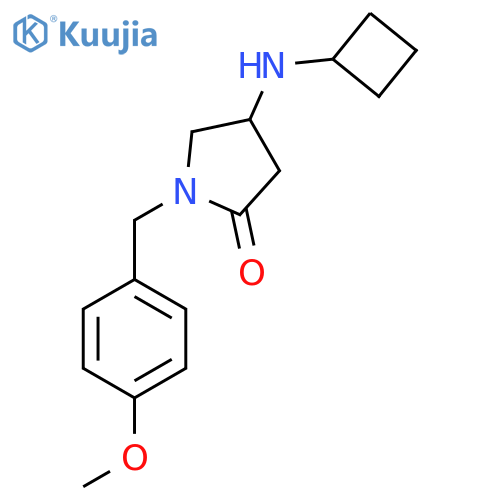 4-(Cyclobutylamino)-1-[(4-methoxyphenyl)methyl]pyrrolidin-2-one structure