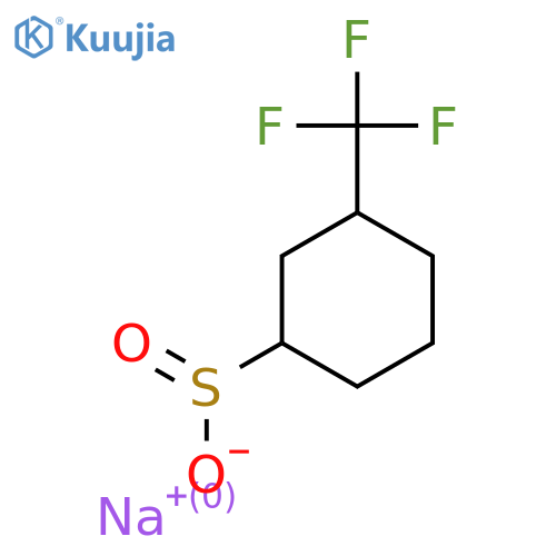 Sodium 3-(trifluoromethyl)cyclohexane-1-sulfinate structure