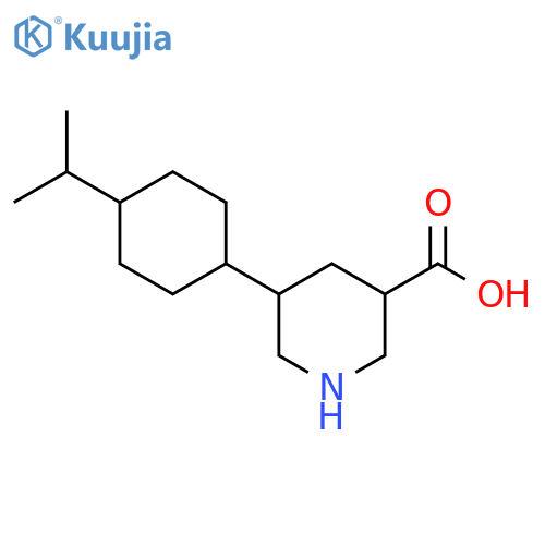 5-[4-(Propan-2-yl)cyclohexyl]piperidine-3-carboxylic acid structure