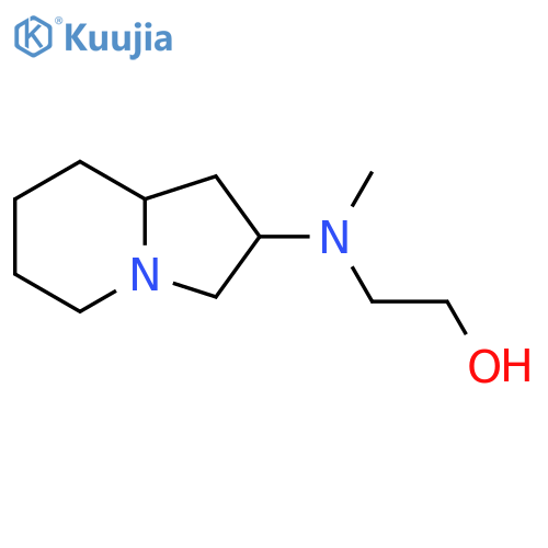 2-methyl(octahydroindolizin-2-yl)aminoethan-1-ol structure