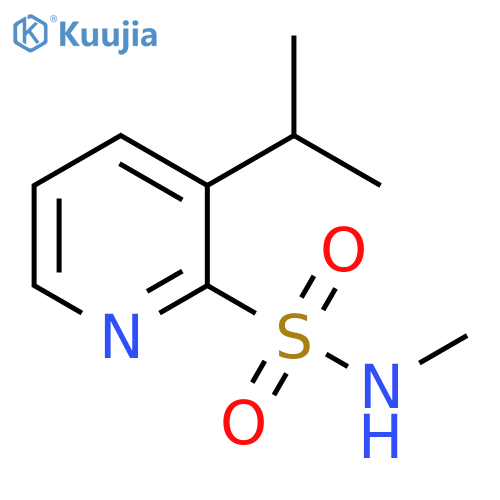 2-Pyridinesulfonamide, N-methyl-3-(1-methylethyl)- structure