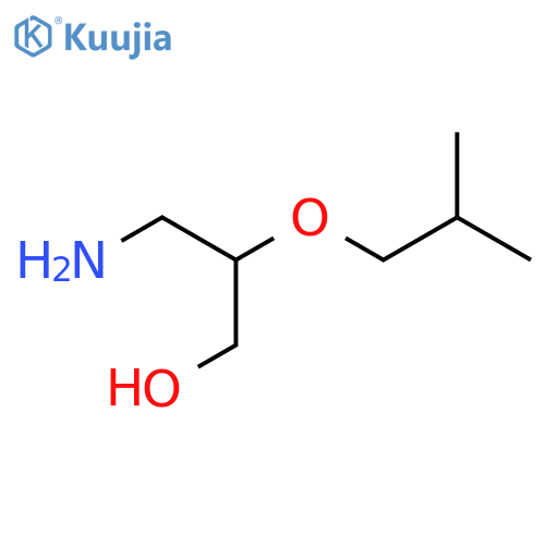 3-Amino-2-(2-methylpropoxy)propan-1-ol structure