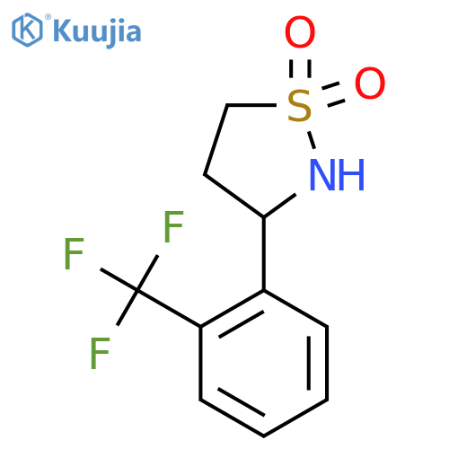 3-[2-(Trifluoromethyl)phenyl]-1lambda6,2-thiazolidine-1,1-dione structure