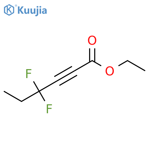 Ethyl 4,4-difluorohex-2-ynoate structure