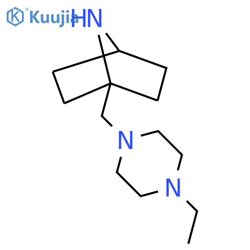 1-[(4-Ethylpiperazin-1-yl)methyl]-7-azabicyclo[2.2.1]heptane structure