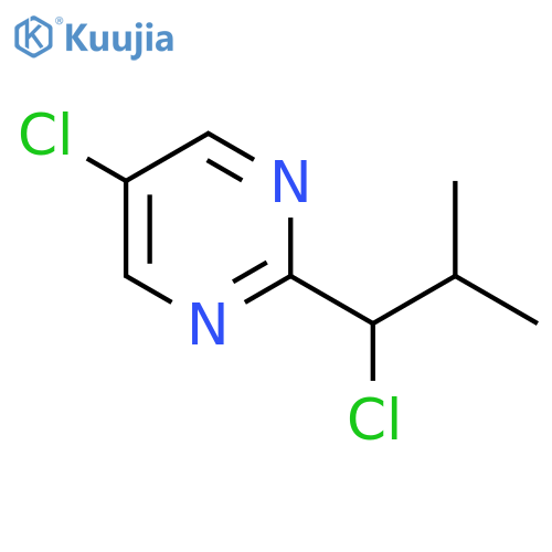 5-chloro-2-(1-chloro-2-methylpropyl)pyrimidine structure