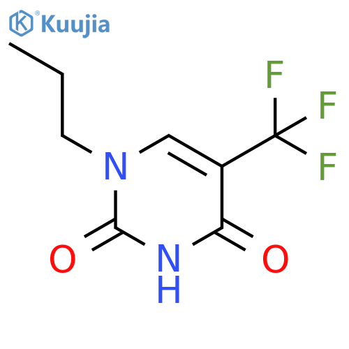 1-Propyl-5-(trifluoromethyl)-1,2,3,4-tetrahydropyrimidine-2,4-dione structure