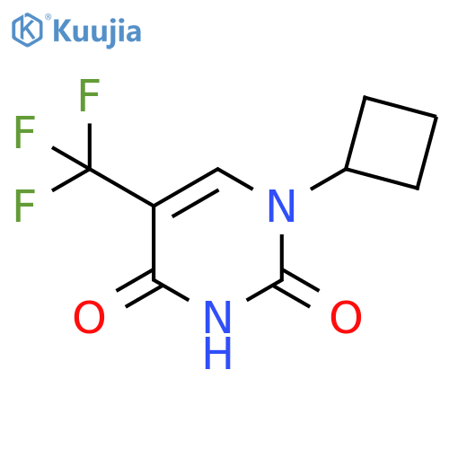 2,4(1H,3H)-Pyrimidinedione, 1-cyclobutyl-5-(trifluoromethyl)- structure