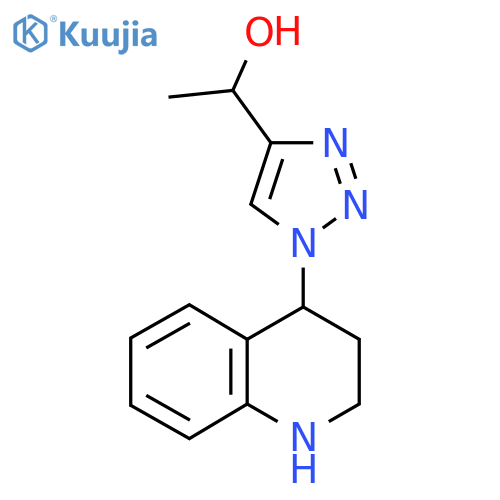 1H-1,2,3-Triazole-4-methanol, α-methyl-1-(1,2,3,4-tetrahydro-4-quinolinyl)- structure