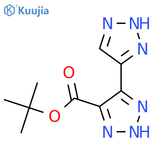 tert-butyl 5-(1H-1,2,3-triazol-4-yl)-1H-1,2,3-triazole-4-carboxylate structure