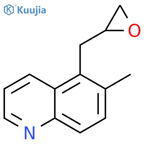Quinoline, 6-methyl-5-(2-oxiranylmethyl)- structure