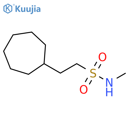 Cycloheptaneethanesulfonamide, N-methyl- structure