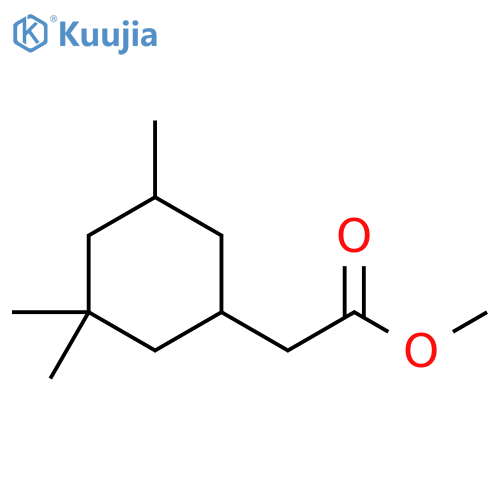 Cyclohexaneacetic acid, 3,3,5-trimethyl-, methyl ester structure