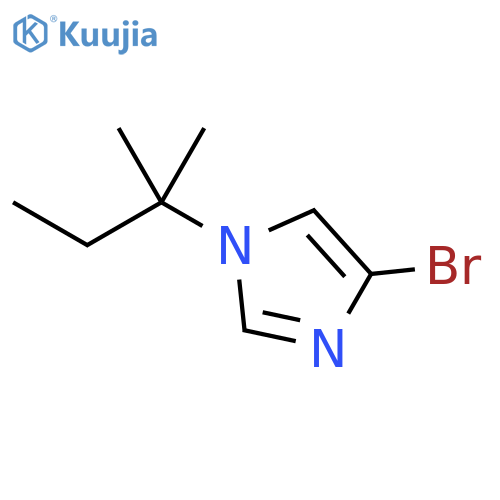 1H-Imidazole, 4-bromo-1-(1,1-dimethylpropyl)- structure