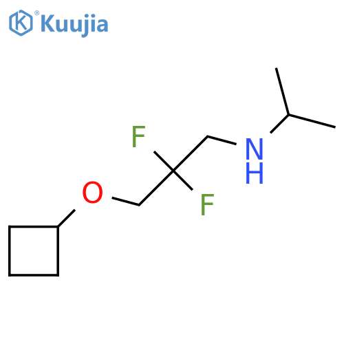 3-cyclobutyloxy-2,2-difluoro-N-propan-2-ylpropan-1-amine structure