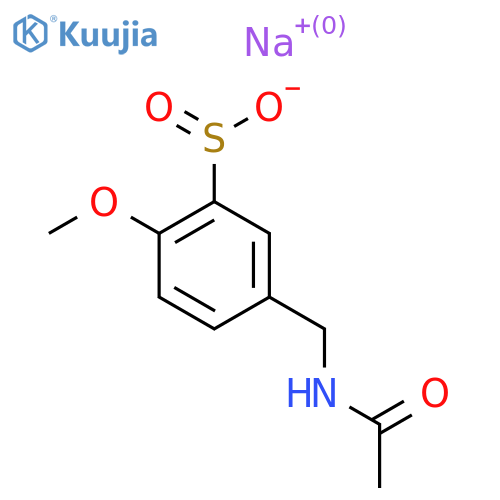 Sodium 5-(acetamidomethyl)-2-methoxybenzene-1-sulfinate structure