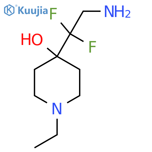 4-(2-Amino-1,1-difluoroethyl)-1-ethylpiperidin-4-ol structure