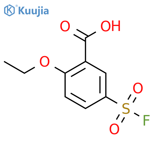 2-Ethoxy-5-fluorosulfonylbenzoic acid structure