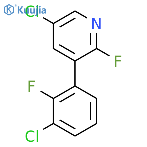 5-chloro-3-(3-chloro-2-fluorophenyl)-2-fluoropyridine structure