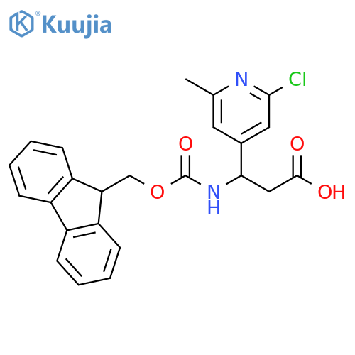 4-Pyridinepropanoic acid, 2-chloro-β-[[(9H-fluoren-9-ylmethoxy)carbonyl]amino]-6-methyl- structure