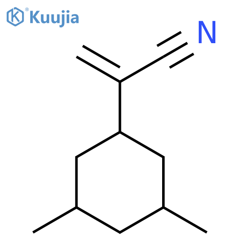 2-(3,5-dimethylcyclohexyl)prop-2-enenitrile structure