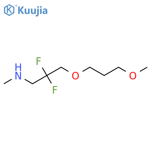 2,2-difluoro-3-(3-methoxypropoxy)-N-methylpropan-1-amine structure