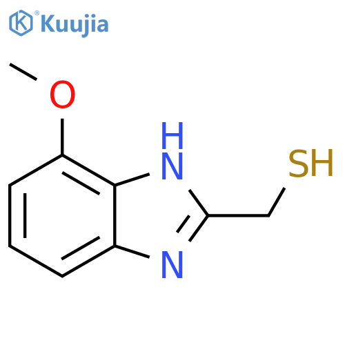 1H-Benzimidazole-2-methanethiol, 7-methoxy- structure