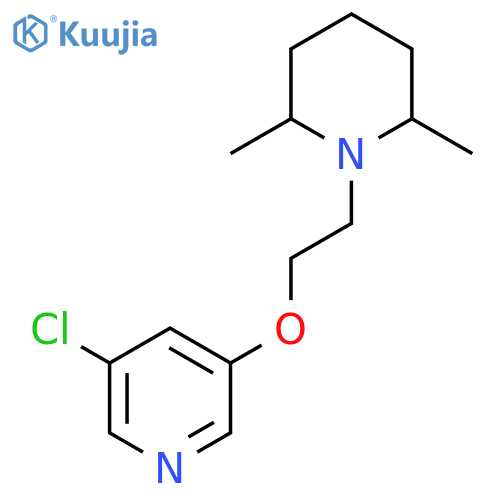 3-Chloro-5-[2-(2,6-dimethylpiperidin-1-yl)ethoxy]pyridine structure