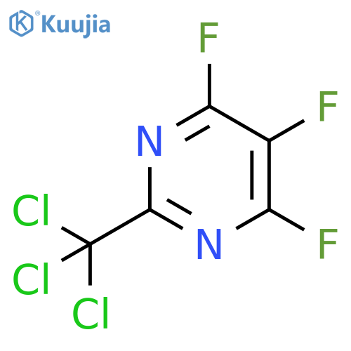 Pyrimidine, 4,5,6-trifluoro-2-(trichloromethyl)- structure