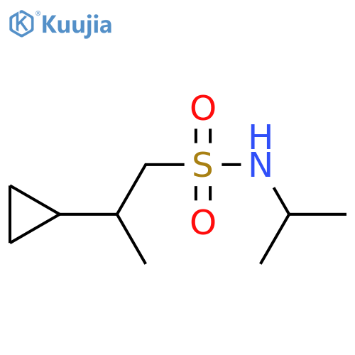 Cyclopropaneethanesulfonamide, β-methyl-N-(1-methylethyl)- structure