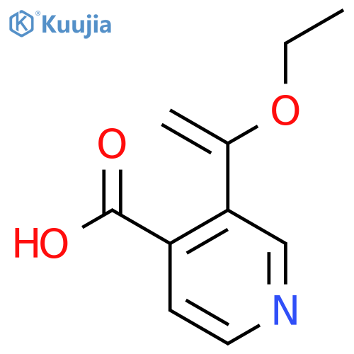 3-(1-Ethoxyethenyl)pyridine-4-carboxylic acid structure