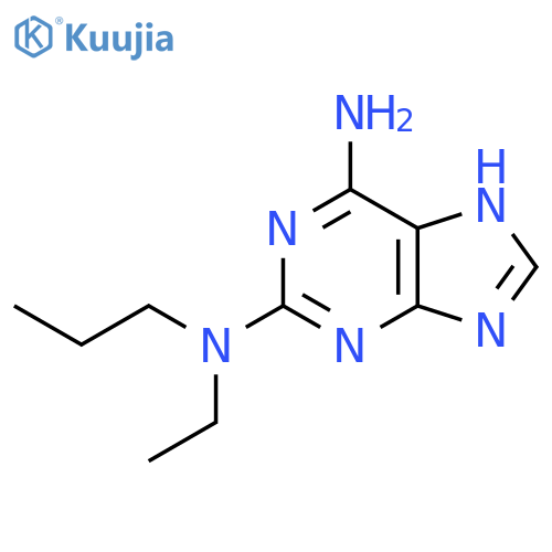 N2-ethyl-N2-propyl-1H-purine-2,6-diamine structure