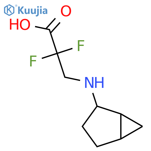 3-({Bicyclo[3.1.0]hexan-2-yl}amino)-2,2-difluoropropanoic acid structure
