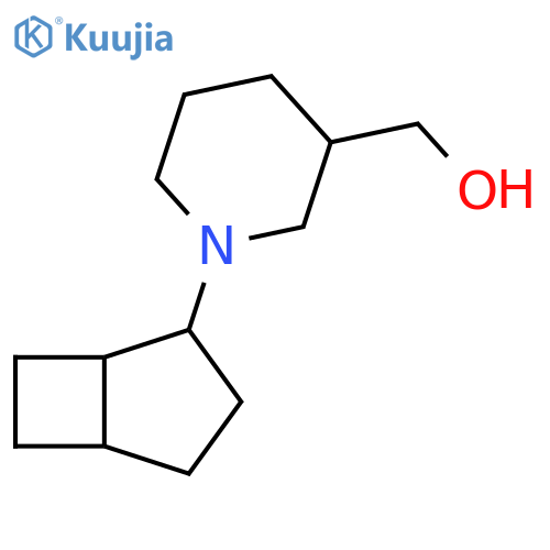3-Piperidinemethanol, 1-bicyclo[3.2.0]hept-2-yl- structure