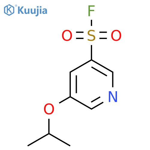 5-(Propan-2-yloxy)pyridine-3-sulfonyl fluoride structure