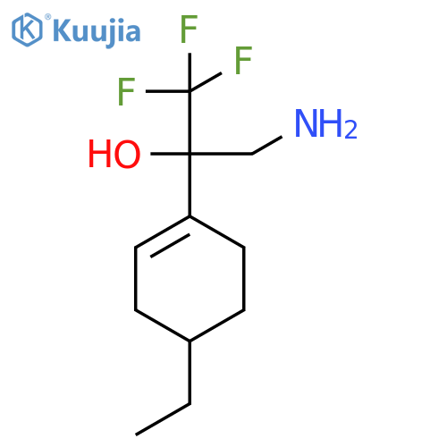 3-Amino-2-(4-ethylcyclohex-1-en-1-yl)-1,1,1-trifluoropropan-2-ol structure