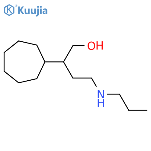 2-Cycloheptyl-4-(propylamino)butan-1-ol structure