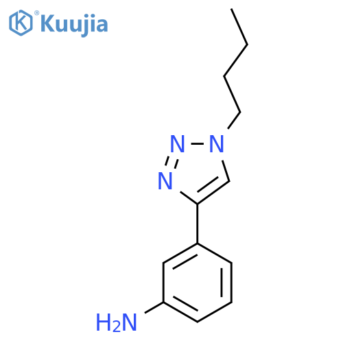 3-(1-butyl-1H-1,2,3-triazol-4-yl)aniline structure