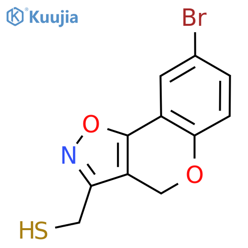 {8-bromo-4H-chromeno3,4-d1,2oxazol-3-yl}methanethiol structure