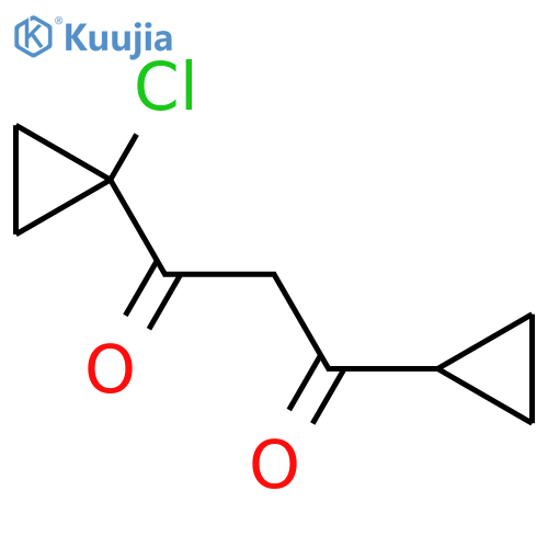 1-(1-chlorocyclopropyl)-3-cyclopropylpropane-1,3-dione structure