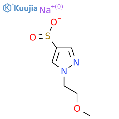 sodium 1-(2-methoxyethyl)-1H-pyrazole-4-sulfinate structure