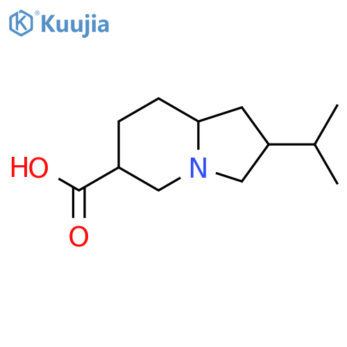 2-(propan-2-yl)-octahydroindolizine-6-carboxylic acid structure