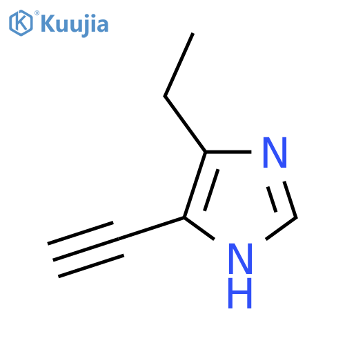 4-ethyl-5-ethynyl-1H-imidazole structure
