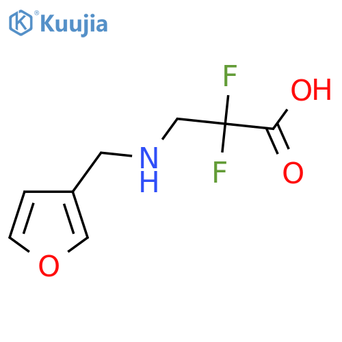 Propanoic acid, 2,2-difluoro-3-[(3-furanylmethyl)amino]- structure