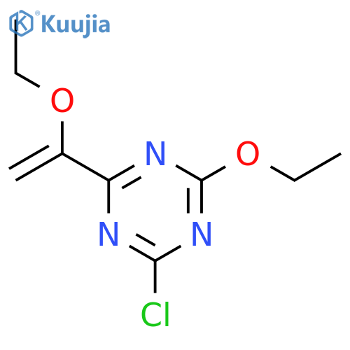 2-Chloro-4-ethoxy-6-(1-ethoxyethenyl)-1,3,5-triazine structure