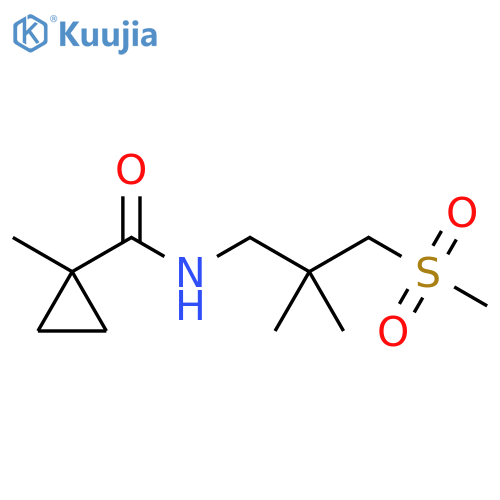 Cyclopropanecarboxamide, N-[2,2-dimethyl-3-(methylsulfonyl)propyl]-1-methyl- structure