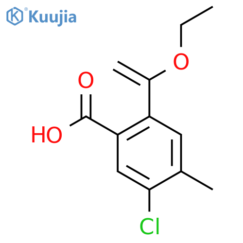 5-Chloro-2-(1-ethoxyethenyl)-4-methylbenzoic acid structure