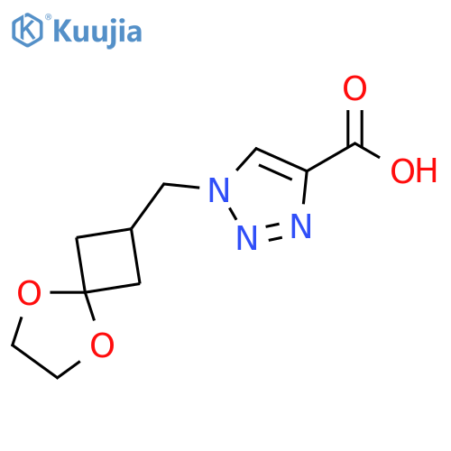 1H-1,2,3-Triazole-4-carboxylic acid, 1-(5,8-dioxaspiro[3.4]oct-2-ylmethyl)- structure